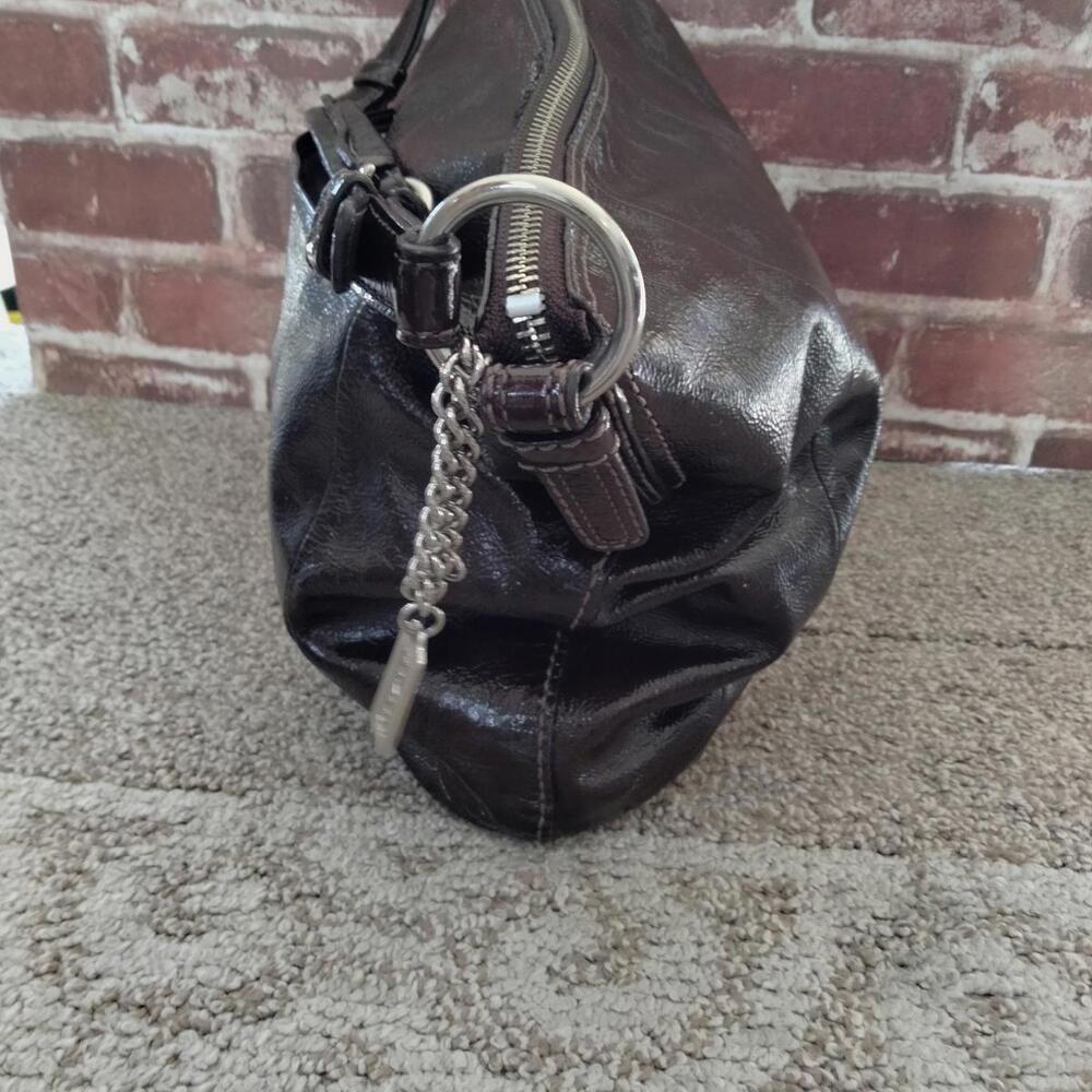Coach Soho Large Hobo 12687 Deep Plum Purple Patent Leather Shoulder Bag Y2K - Picture 5 of 9